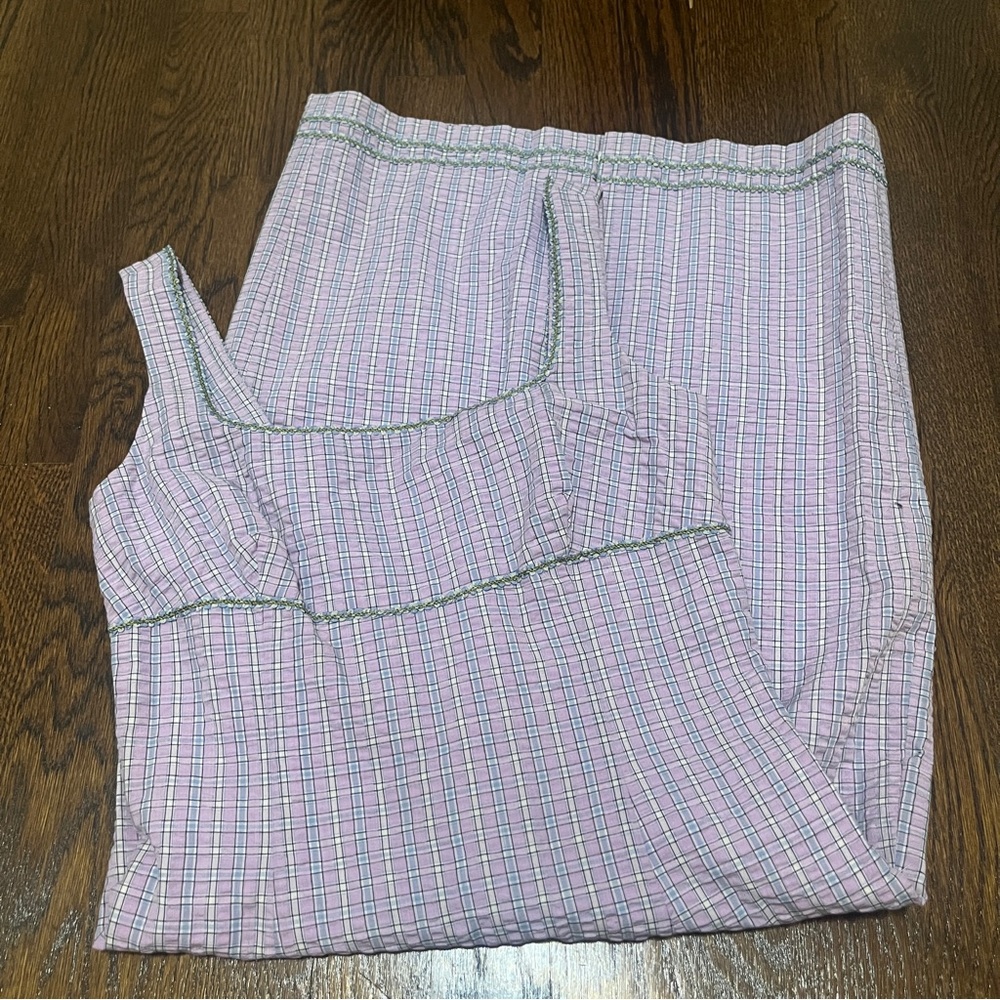 purple plaid midi dress!